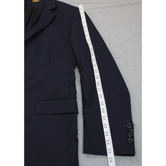Brooks Brothers 1818 Blazer Men's 42L Navy Blue Wool Notch Lapel Fitzgerald